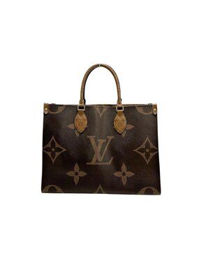 Louis Vuitton Monogram Giant Reverse Handbag On-the-go MM Tote Bag